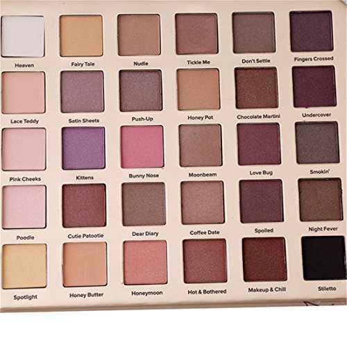 Zhahender Paleta de Sombras de Ojos de 30 Colores, Paleta de Ojos Profesional, Paleta de Maquillaje, cosméticos