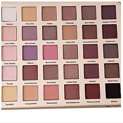 Zhahender Paleta de Sombras de Ojos de 30 Colores, Paleta de Ojos Profesional, Paleta de Maquillaje, cosméticos