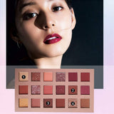 Paleta de Sombras de Ojos Cimaybo, INS Mismo Estilo 18 Colores Sombra de Ojos Maquillaje Perla Metallic Paleta de Sombras de Ojos Hacer