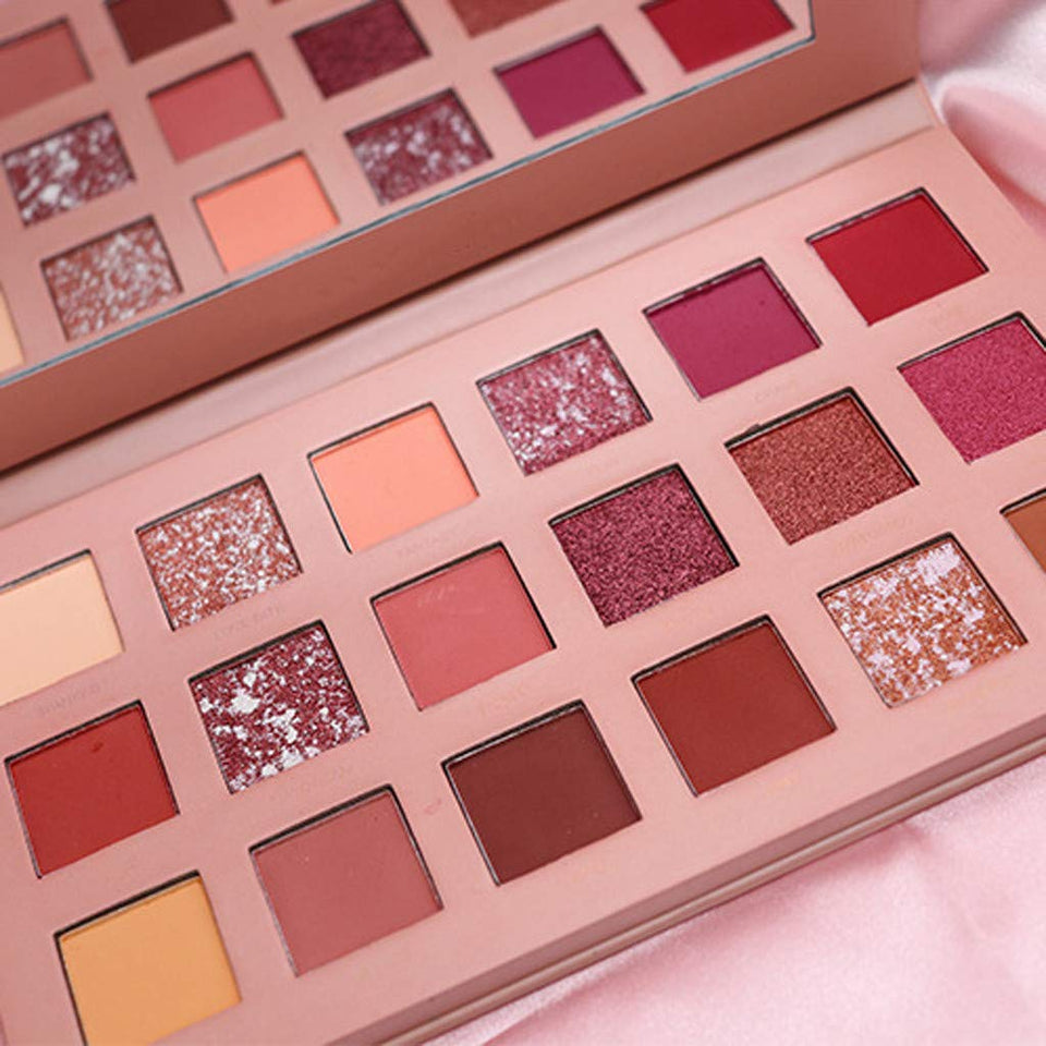 Paleta de Sombras de Ojos Cimaybo, INS Mismo Estilo 18 Colores Sombra de Ojos Maquillaje Perla Metallic Paleta de Sombras de Ojos Hacer
