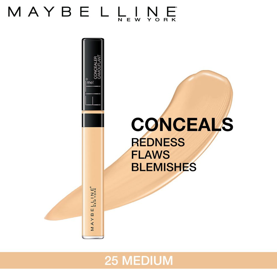 Maybelline New York Fit Me! Concealer, 25 Medium, 1 Count