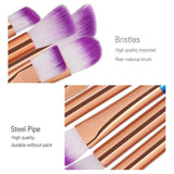 JSBelle Set de 20 Unicorn Maquillaje Pincel Cosmético Pinceles Eyeliner Sombra de ojos Blush Brushes