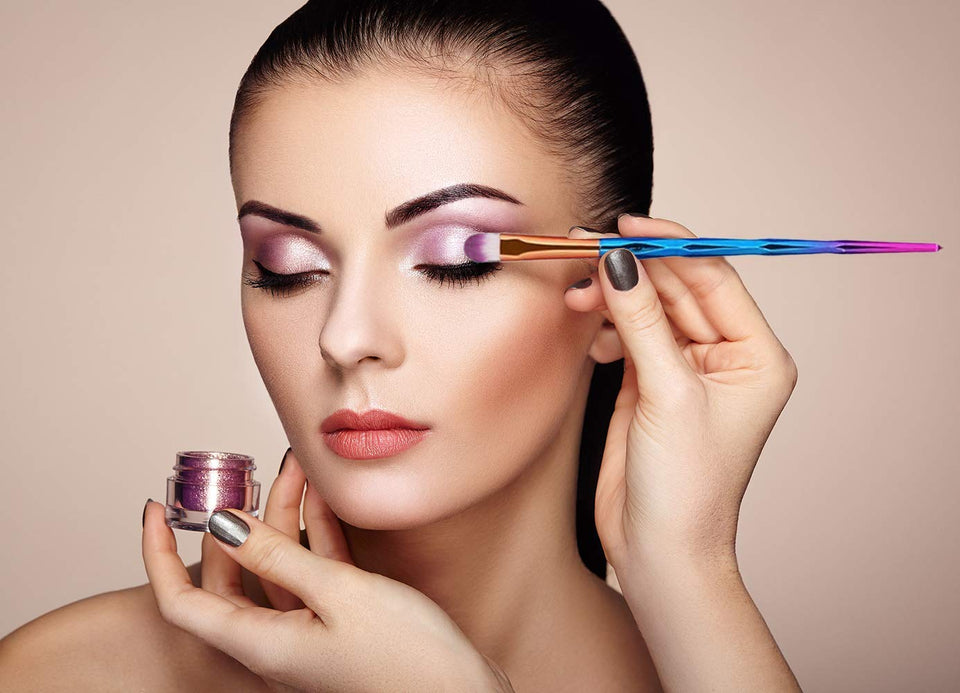 JSBelle Set de 20 Unicorn Maquillaje Pincel Cosmético Pinceles Eyeliner Sombra de ojos Blush Brushes