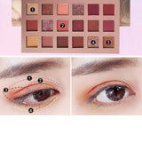 Paleta de Sombras de Ojos Cimaybo, INS Mismo Estilo 18 Colores Sombra de Ojos Maquillaje Perla Metallic Paleta de Sombras de Ojos Hacer